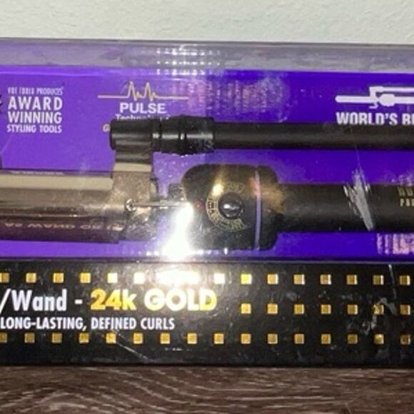 Hot Tools Pro 1/4 MARCEL CURLING IRON WAND 24K Gold